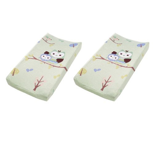 Plush Pals Changing Pad Cover (Owls) - 2 Pack