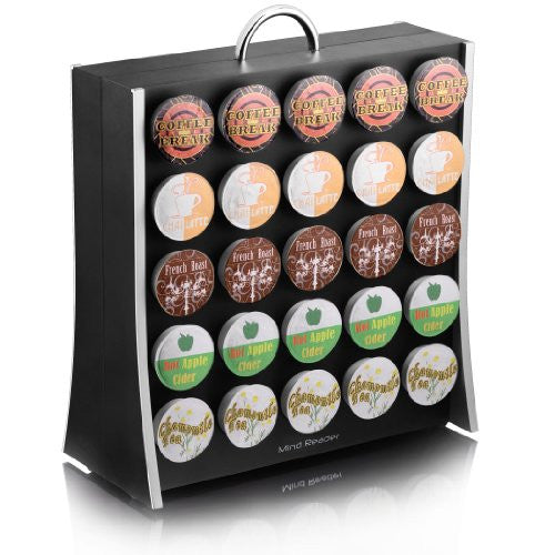 Mind Reader "The Wall" 50 Capacity K-Cup Coffee Pod Display Rack Holder, Black