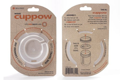 Wide Mouth Cuppow Clear