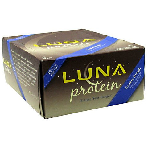 Luna Protein Bar, Cookie Dough, 12 Bars, From Clif