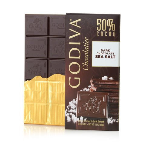 Godiva Dark Chocolate Sea Salt Bar 100g (5-pack)