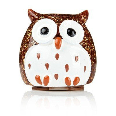 Bronze Glitter Owl Lip Balm - Creme Brulee flavor!