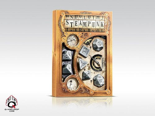 Metal Steampunk Dice (set of 7)