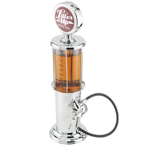 Retro Chrome Gas Pump Drink Dispenser - 32 oz