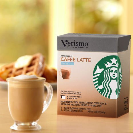 Starbucks® Decaf Café Latte Verismo™ Pods