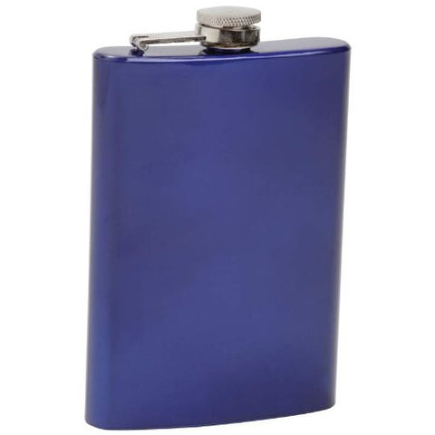 8OZ STAINLESS STEEL FLASK-BLUE 8OZ STAINLESS STEEL FLASK-BLUE