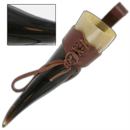 German Drinking Beer Horn Medieval 17oz