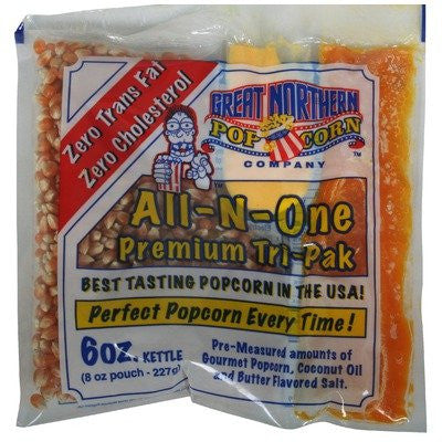 1 Case (24) of 6 Ounce Popcorn Portion Packs Kit Cinema