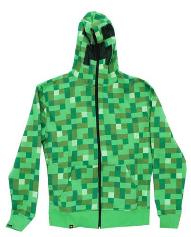 Minecraft Creeper Premium Zip-up Hoodie, Large