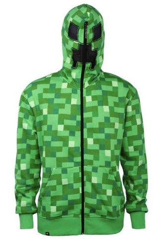 Minecraft Creeper Premium Zip-up Hoodie, Small