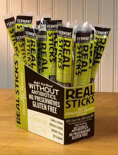 Beef & Pork Sticks, Uncured ABF Cracked Pepper 1 oz