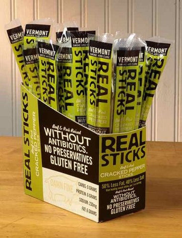 Beef & Pork Sticks, Uncured ABF Cracked Pepper 1 oz