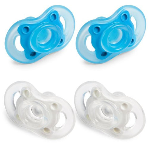 Bliss Natural Shape Pacifier 2-Pack (6+Mos,Blue)