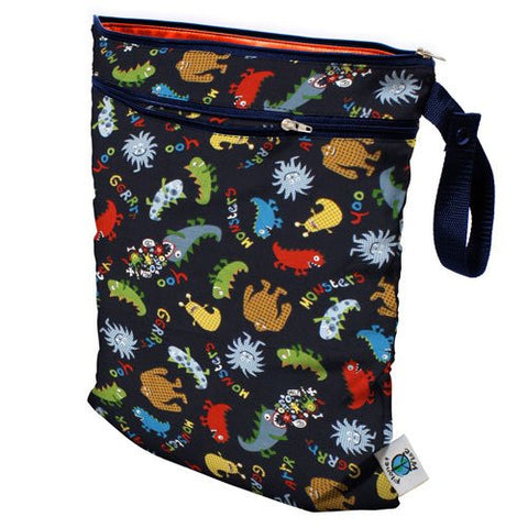Planet Wise Wet/Dry Diaper Bag (Color: Monster Mash)