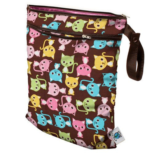 Planet Wise Wet/Dry Diaper Bag (Color: Kitty Kat)