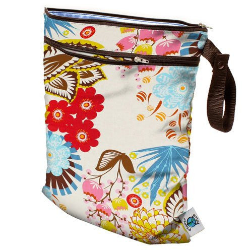 Planet Wise Wet/Dry Diaper Bag (Color: April Flowers)