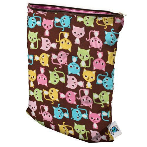 Planet Wise Wet Diaper Bag, Black, Medium