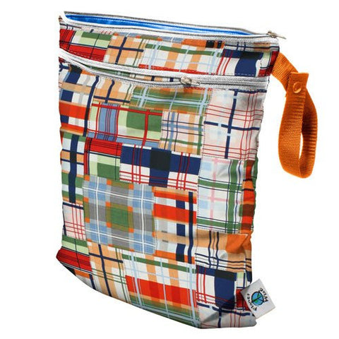 Planet Wise Wet/Dry Diaper Bag (Color: Patchwork Plaid)