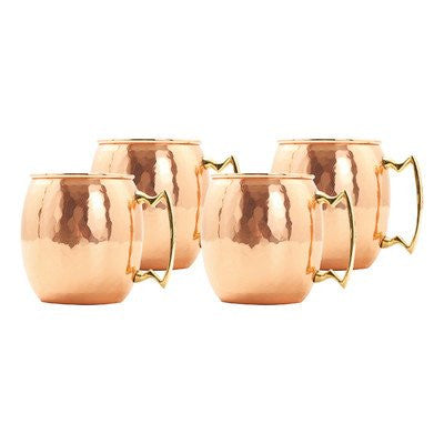 16 oz. Hammered Solid Copper Moscow Mule Mug  (L,NL,CBH)