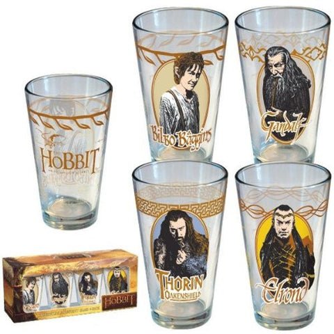 Hobbit Collector's Series Pint Glass 4-Pack