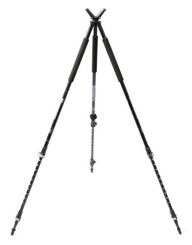 Shooting Tripod with V Yoke. 3 Sections. Adjustable Height from 25” to 68”