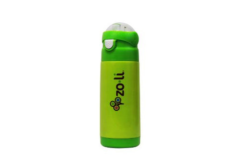 Zoli Dash Vacuum 12 oz Insulated Straw Drink Bottle, (Color: Green)