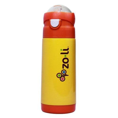 Dash Vacuum 12 oz Insulated Straw Drink Bottle (Color: Orange)