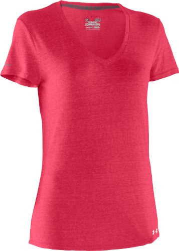 Women's Charged Cotton® Undeniable T-Shirt Tops by Under Armour (Color: Hibiscus/Fury Size:)