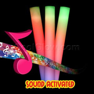 LED Sound Activated Foam Stick Baton