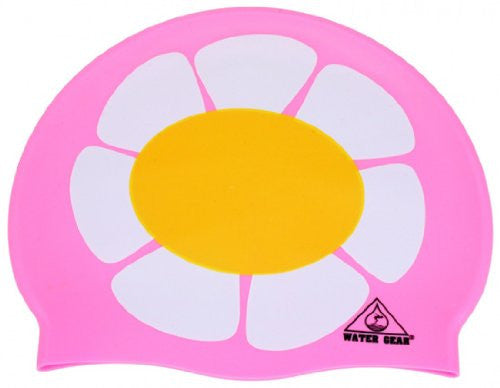 Water Gear Flower Silicone Swim Cap