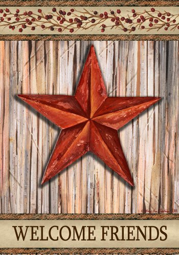 Custom Decor Country Garden Flag Rustic Star