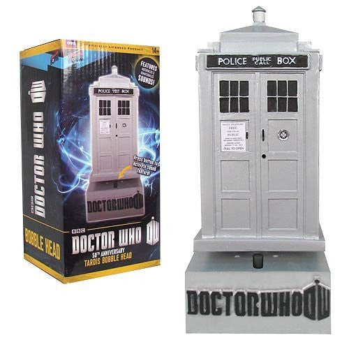 Doctor Who 50th Anniversary TARDIS Bobble Head with Sound
