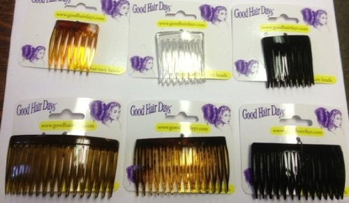 72-Pc Assorted Usa-Made Hair Sidecombs (72 Pieces)
