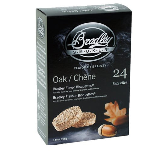 Bradley Technologies Smoker Bisquettes Oak 24 Pack
