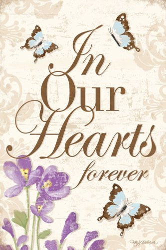 Cemetery Memorial In Our Hearts Forever Garden Flag