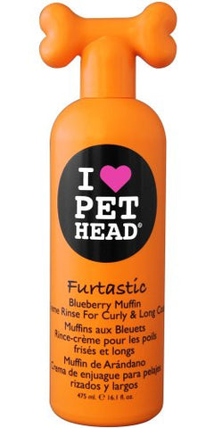 FURTASTIC Blueberry Muffin Creme Rinse For Curly & Long Coat, 16.1oz