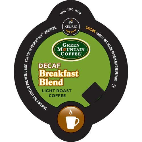 Green Mountain Coffee® Breakfast Blend Decaf Coffee Vue® Packs, 32/Bx