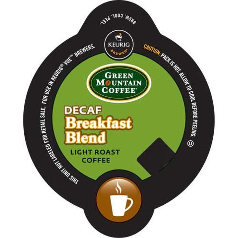 Green Mountain Coffee® Breakfast Blend Decaf Coffee Vue® Packs, 32/Bx