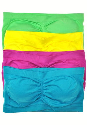 Anenome Women's Strapless Seamless Bandeau Padding (2 or 4 pack)