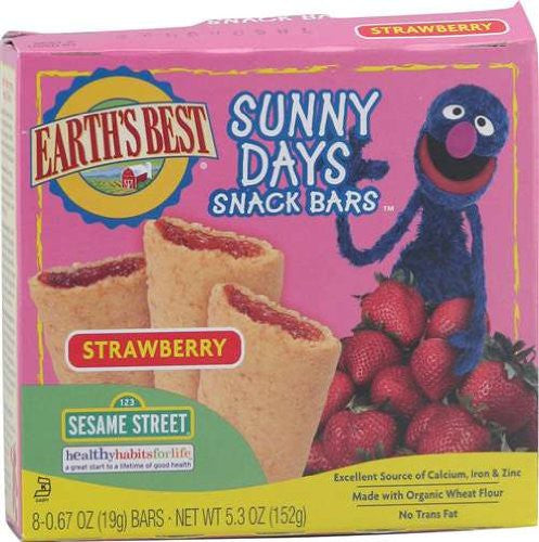 Earth's Best Sunny Days Snack Bars Strawberry 5.3 OZ