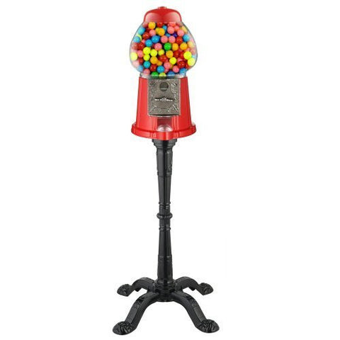 15" Vintage Candy Gumball Machine Bank with Stand