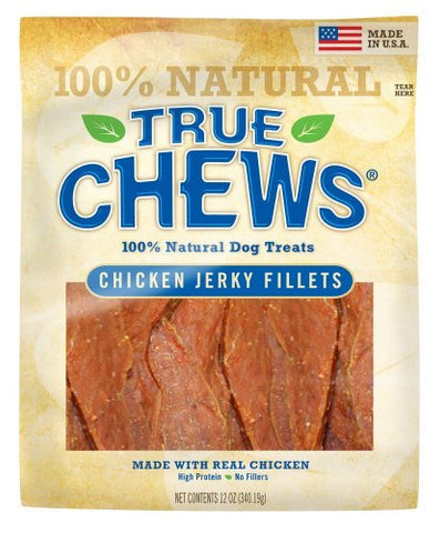 TRUE CHEWS CHICKEN JERKY FILLETS 4oz