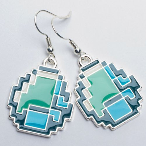 Minecraft Diamond Earrings  One Size