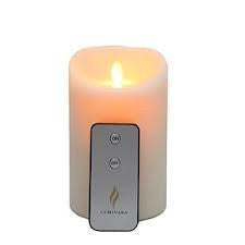 Luminara Flameless Candle 5"x4", Battery Operated with Remote Control and Timer