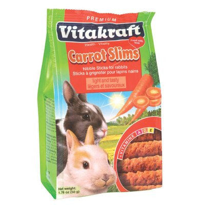 VITAKRAFT PET PROD CO INC SLIMS RABBIT TREAT CARROT 1.76 OUNCE