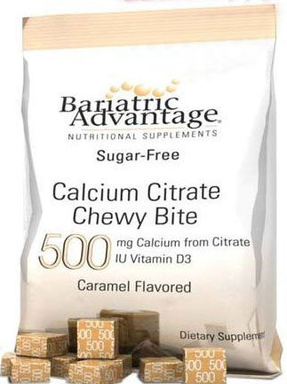 Calcium Citrate Chewy Bites Caramel 500mg (90ct)