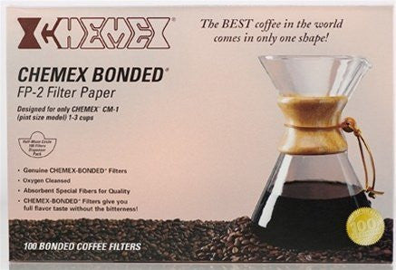 Chemex Unfolded Filter Half Moon, 100 per pack