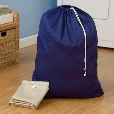 Household Essentials 120-1 Extra Large Heavy Duty Poly Cotton Blend Laundry Bag Assorted Colors