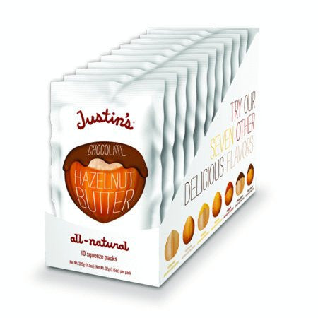 Justin's Nut Butter Chocolate Hazelnut Squeeze Packet 1.15 OZ