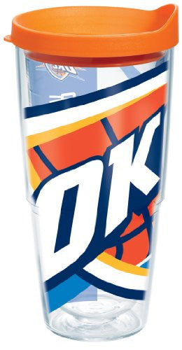 NBA Oklahoma City Thunder Colossal Wrap with Lid 24oz Tumbler
